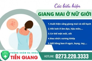 Các triệu chứng của bệnh giang mai ở nữ giới như thế nào?
