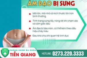 Trị vùng kín bị sưng Tiền Giang - Vùng kín bị sưng một bên mép phải làm sao?